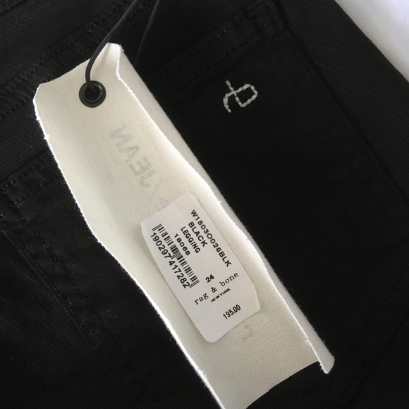 rag & bone Black Legging Fit Skinny Jeans - Picture 7 of 8